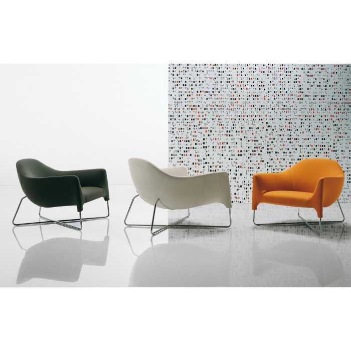 Modern Bali Armchair Inspired Chair | Contemporary Metal Lounge Chair