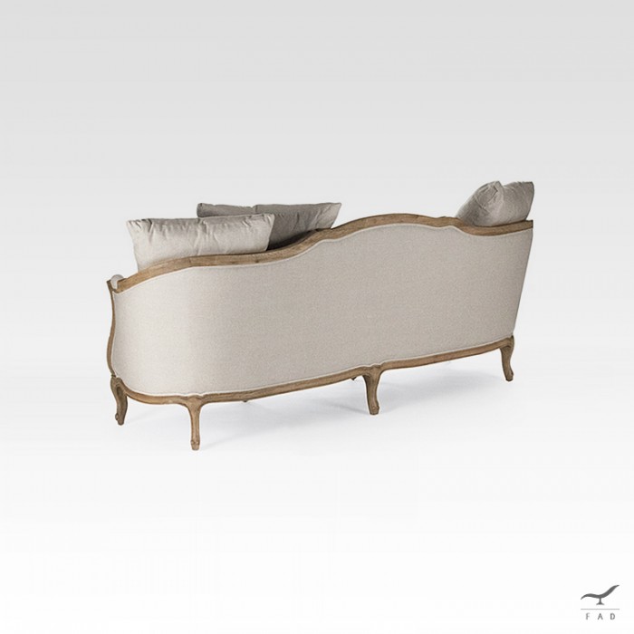 The sofa in a Vintage Provencal Style of Louis XV