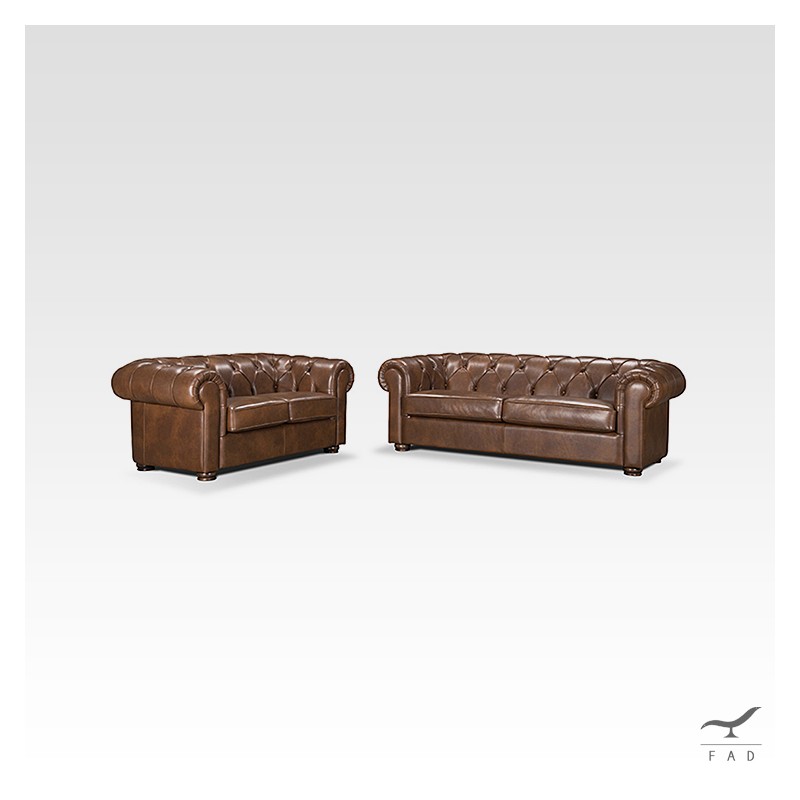 CHESTERFIELD Sofa | Iconic Tufted Design in Leather | FADesign