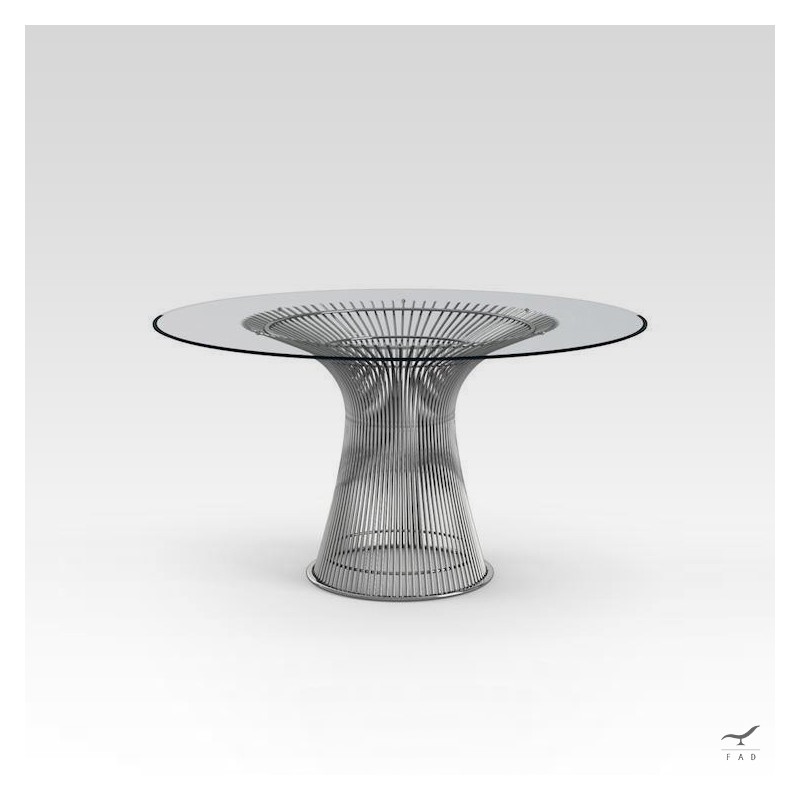 Tavolo da pranzo Platner - Base in acciaio inossidabile - Design modernista