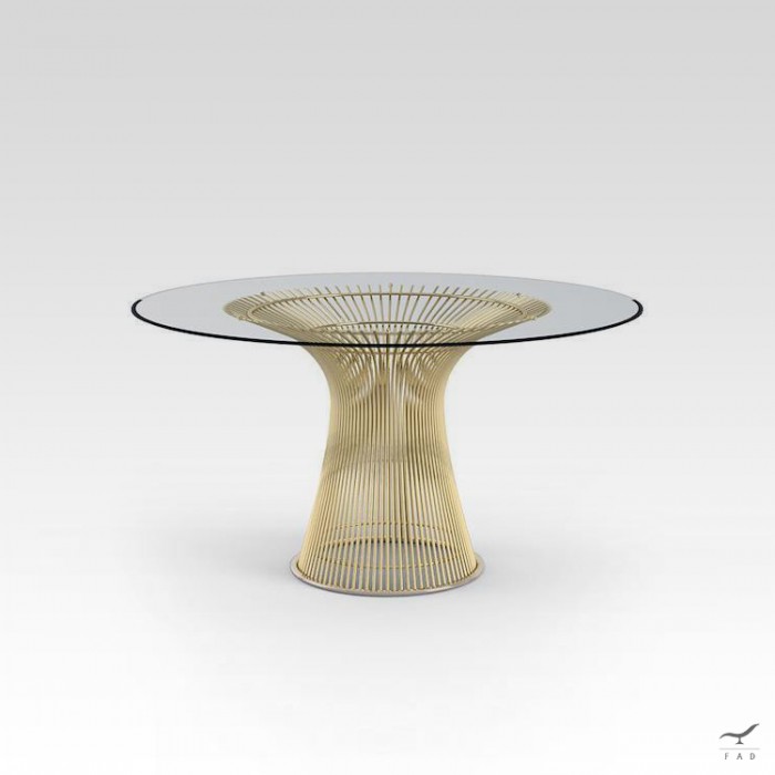 Tavolo da pranzo Platner - Base in acciaio inossidabile - Design modernista