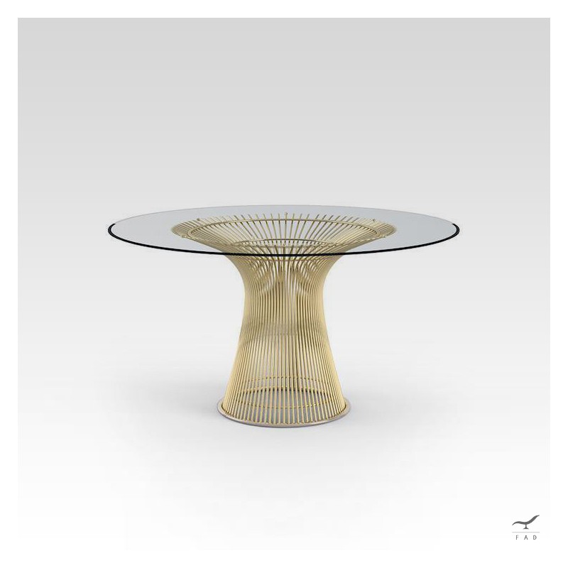 Tavolo da pranzo Platner - Base in acciaio inossidabile - Design modernista