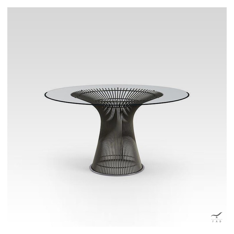 Tavolo da pranzo Platner - Base in acciaio inossidabile - Design modernista