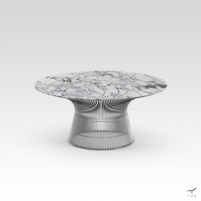 Platner coffee table in marmo modello