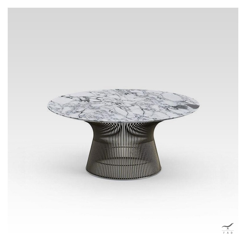 Platner coffee table in marmo modello