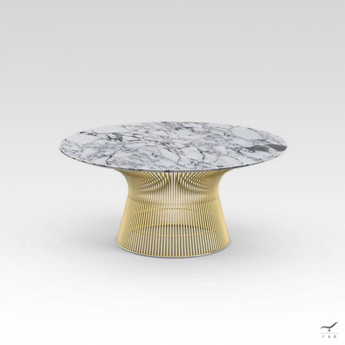 Platner coffee table in marmo modello