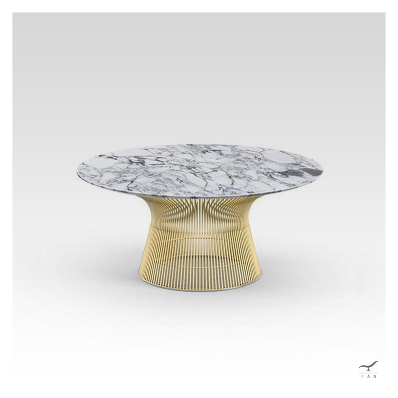Platner coffee table in marmo modello