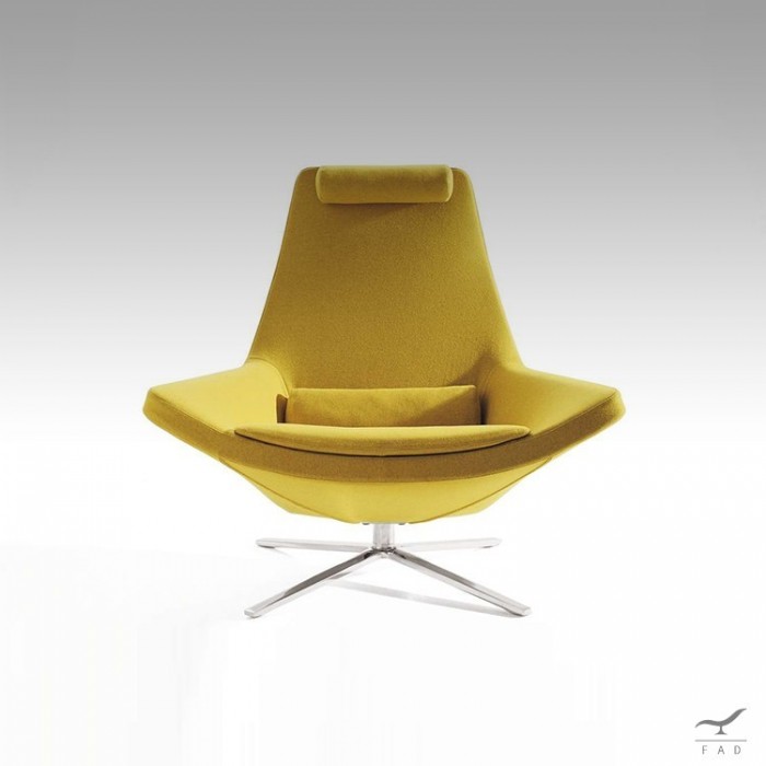 Stylish Metropolitan Armchair with Swivel Base for Ultimate Relaxation