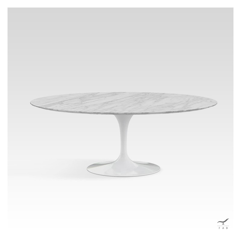 Tulip oval dining table model