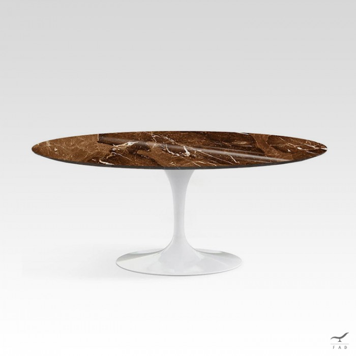 Tulip oval dining table model