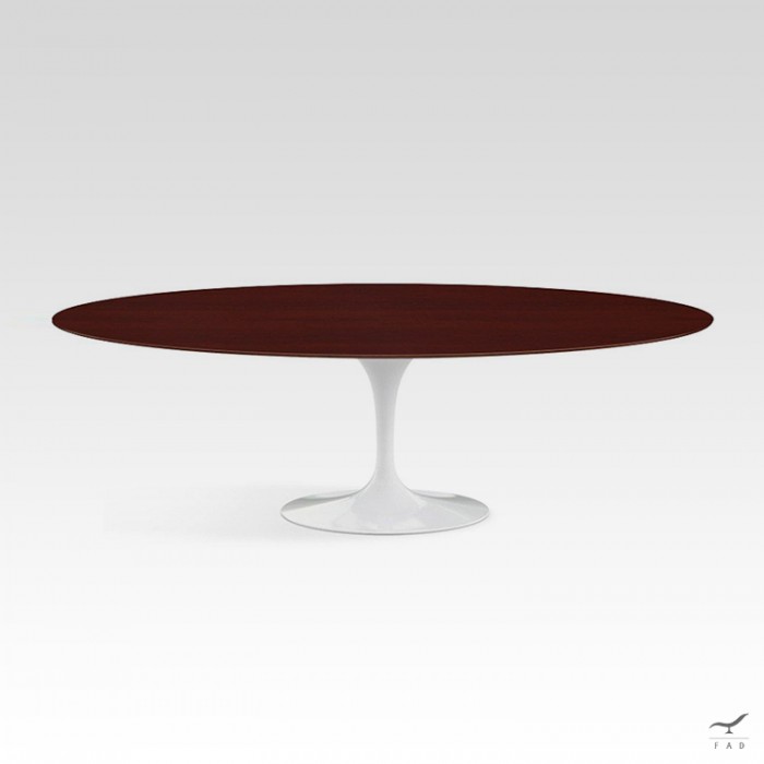 Tulip oval dining table wood modello