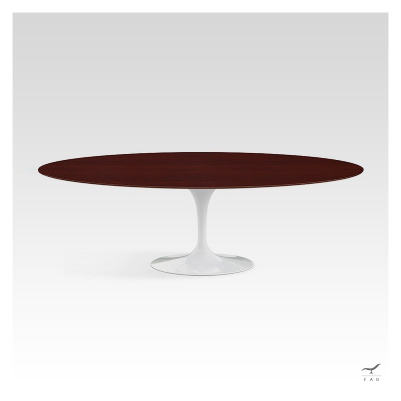 Tulip oval dining table wood model