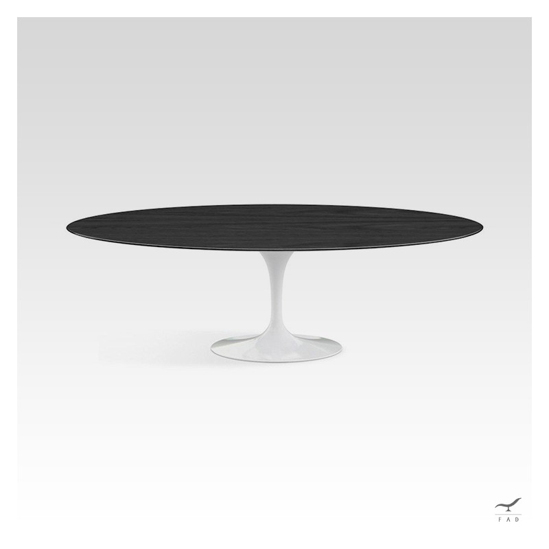 Tavolo da pranzo Saarinen Tulip - Design iconico del moderno, base nera o bianca