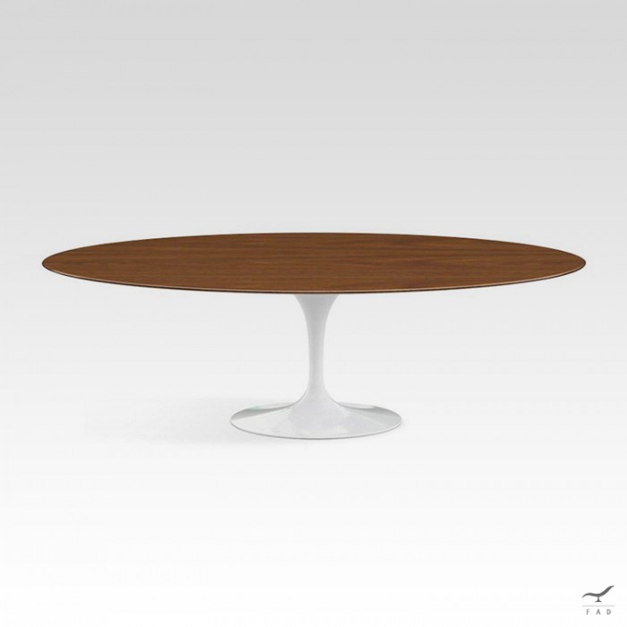 Tulip oval dining table wood modello