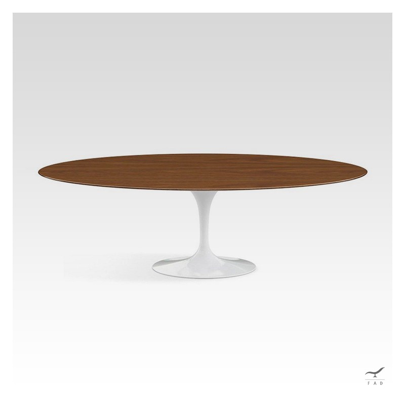Tulip oval dining table wood model
