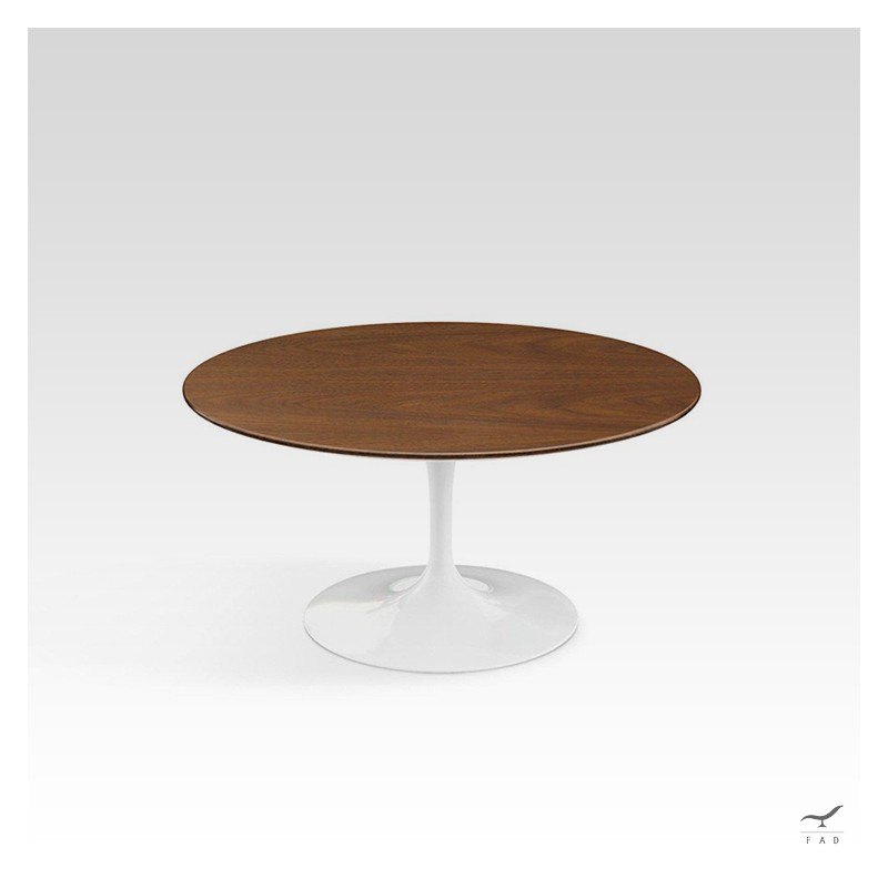 Tavolo da pranzo Saarinen Tulip ovale in legno - Base nera o bianca