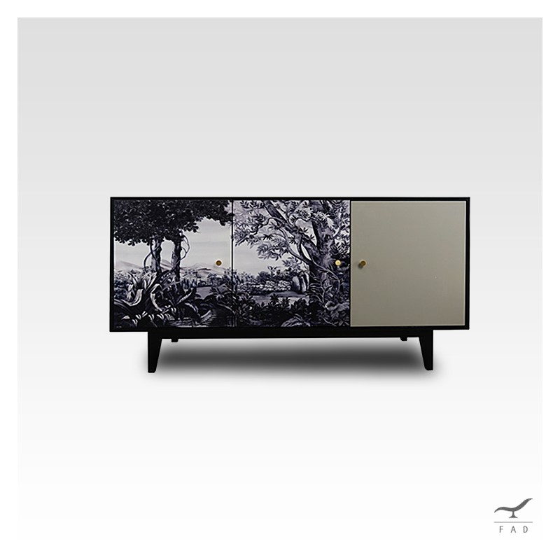 Italian Mediterranean Landscape Design Sideboard | Customizable Furniture