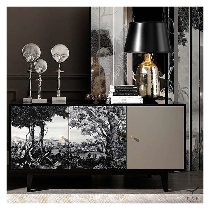 Italian Mediterranean Landscape Design Sideboard | Customizable Furniture