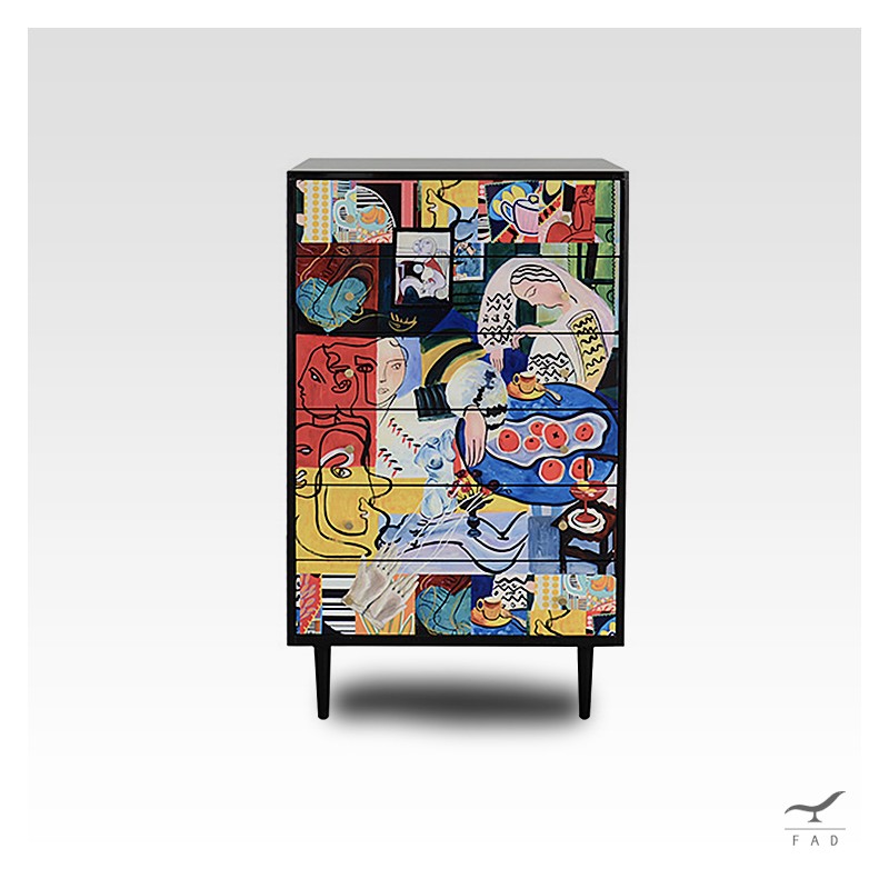 Credenza Chagall e Picasso: design artistico e qualità italiana