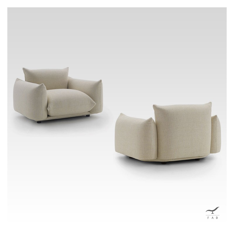 Divano con cuscini ispirato al design di Mario Marenco - Comodo e elegante