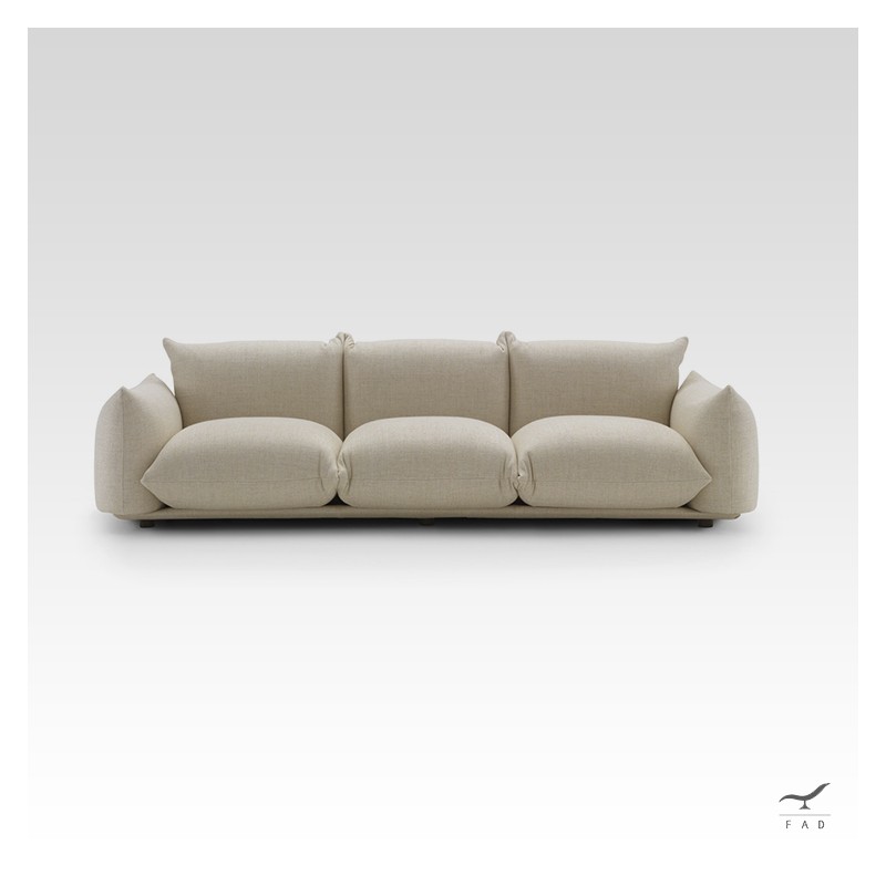 Modern Mario Marenco Inspired Sofa | Large Cushions for Complete Relaxation
