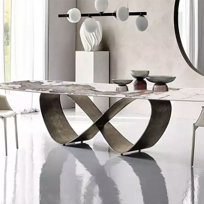 Tavolo Butterfly in marmo personalizzabile - Design moderno e leggero