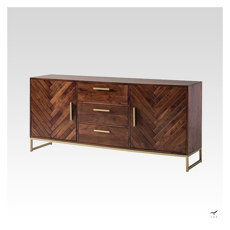 Elegant Roof Sideboard with Refined Details | Antique Parquet Design