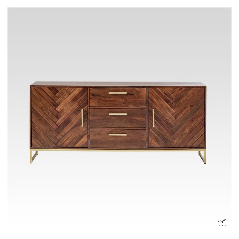 Elegant Roof Sideboard with Refined Details | Antique Parquet Design