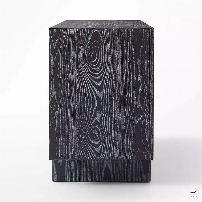 BLACK sideboard in wooden colored