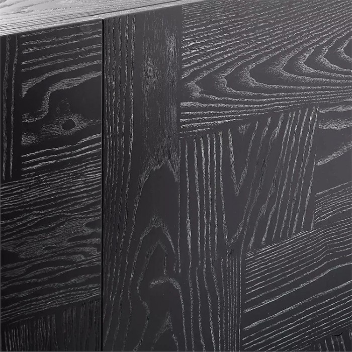 BLACK sideboard in wooden colored