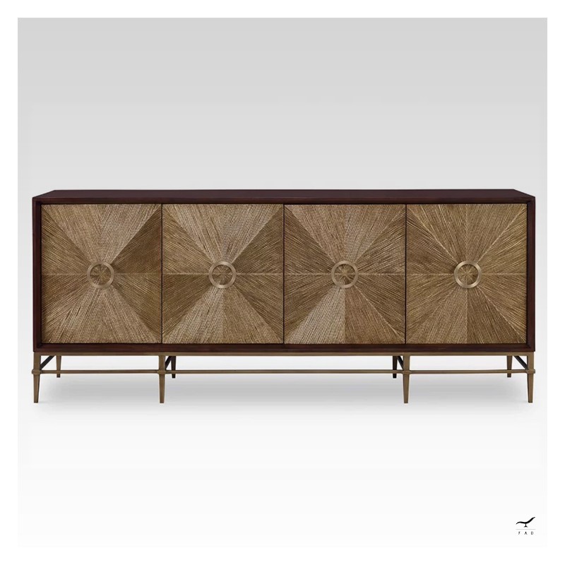 SUNSHINE sideboard inspired by the sun's rays