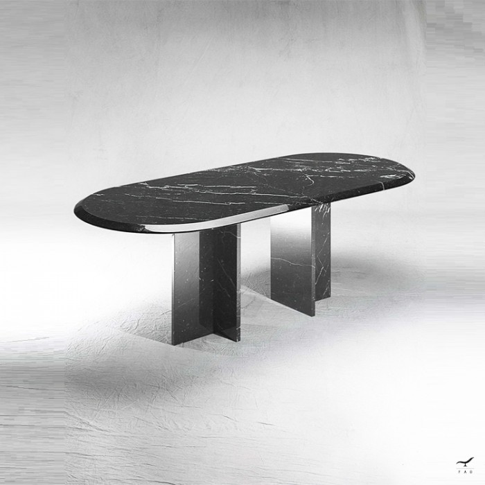Tavolo Mirror in marmo personalizzabile - Arredo unico e di design