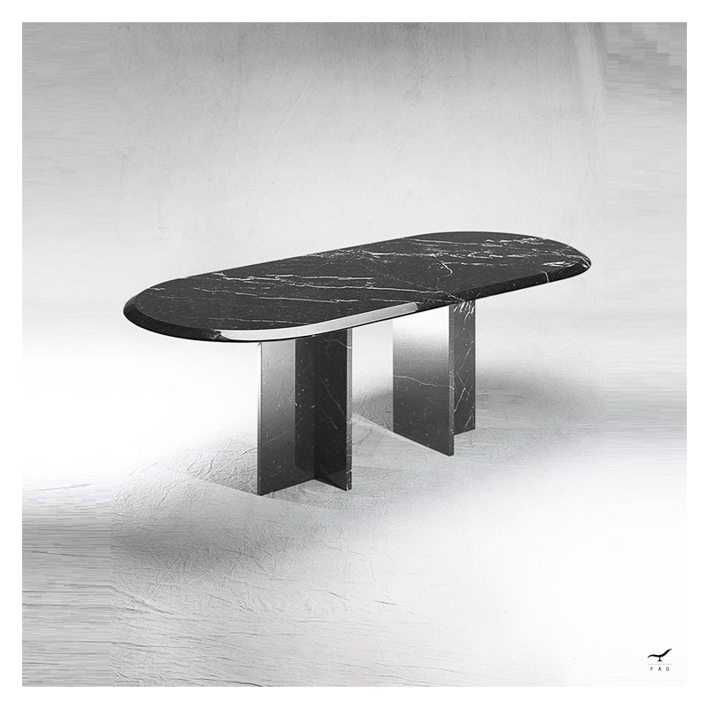 Tavolo Mirror in marmo personalizzabile - Arredo unico e di design