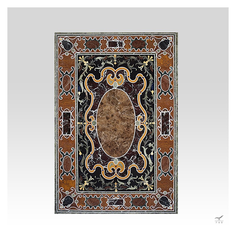 Luxurious Semi-Precious Stone Table Inspired by Renaissance Marbles