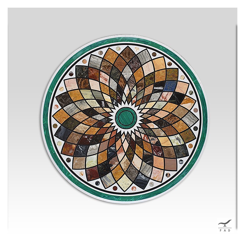 Tavolino in Pietre Dure - Tavolino Marmo XIX Secolo da Collezione