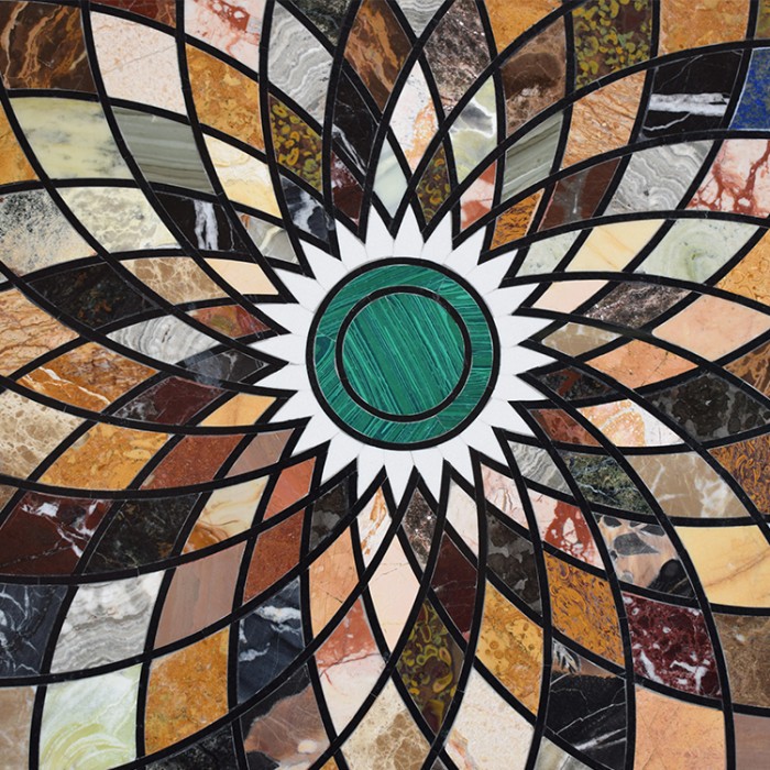 Tavolino in Pietre Dure - Tavolino Marmo XIX Secolo da Collezione