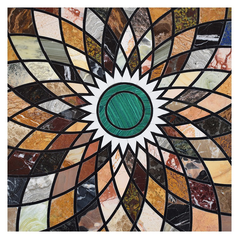 Tavolino in Pietre Dure - Tavolino Marmo XIX Secolo da Collezione