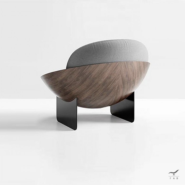 Modern Accent Armchair | Memory Foam Seat & Backrest | Steel Base