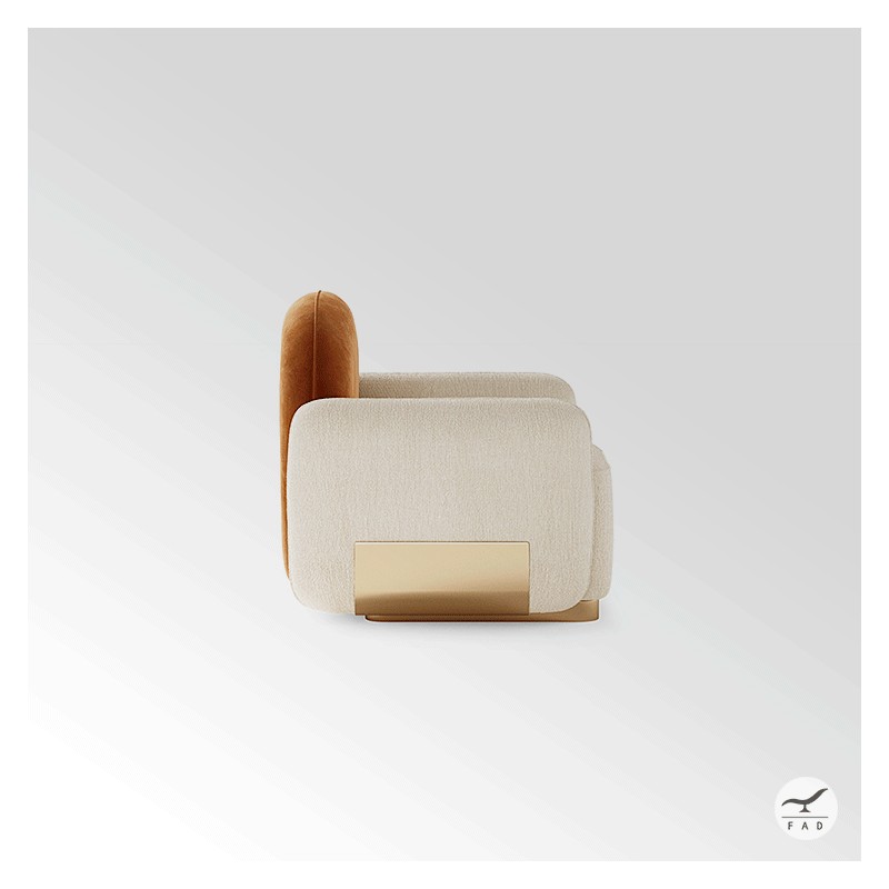 GERALD Armchair | Luxury Brass Armchair for Modern Interiors | FADesign