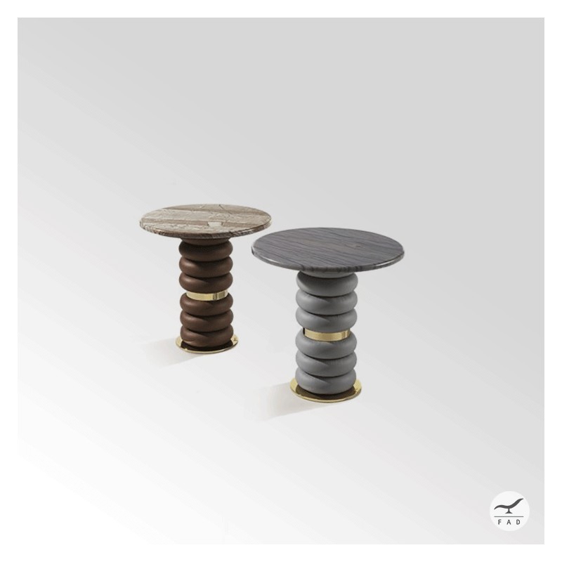 Luxurious Marble Coffee Tables with Unique 'Snake' Design | Customizable Options Available