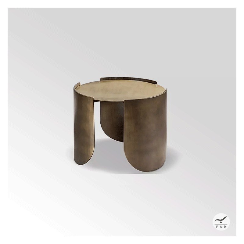 Luxurious Copper Coffee Tables with Marble or Wood Tops | Unique Design
