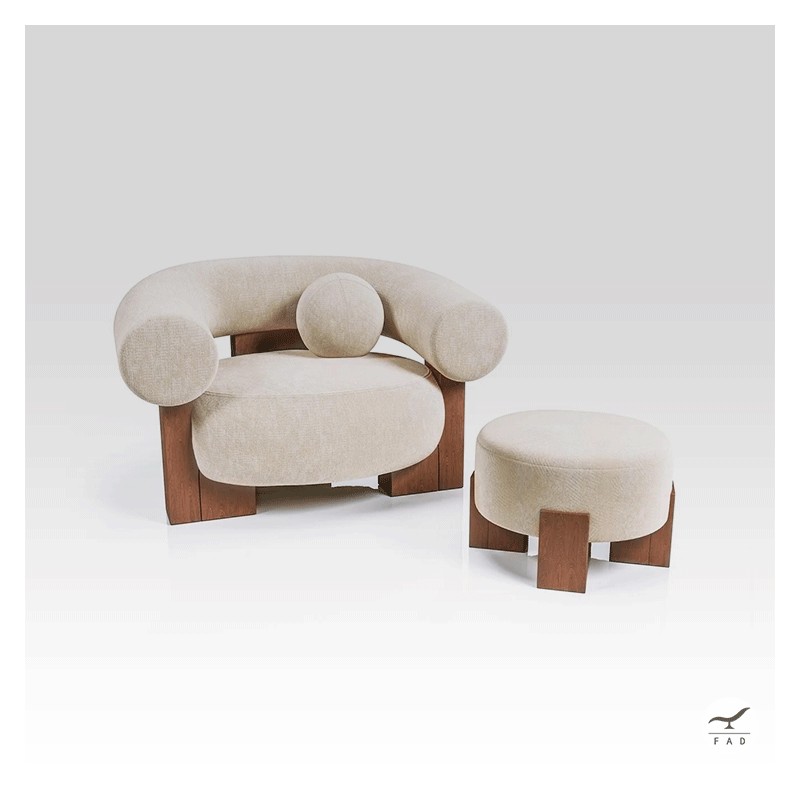 Poltrona Jade - Design Nordico con Comfort Moderno | Personalizzabile su Richiesta
