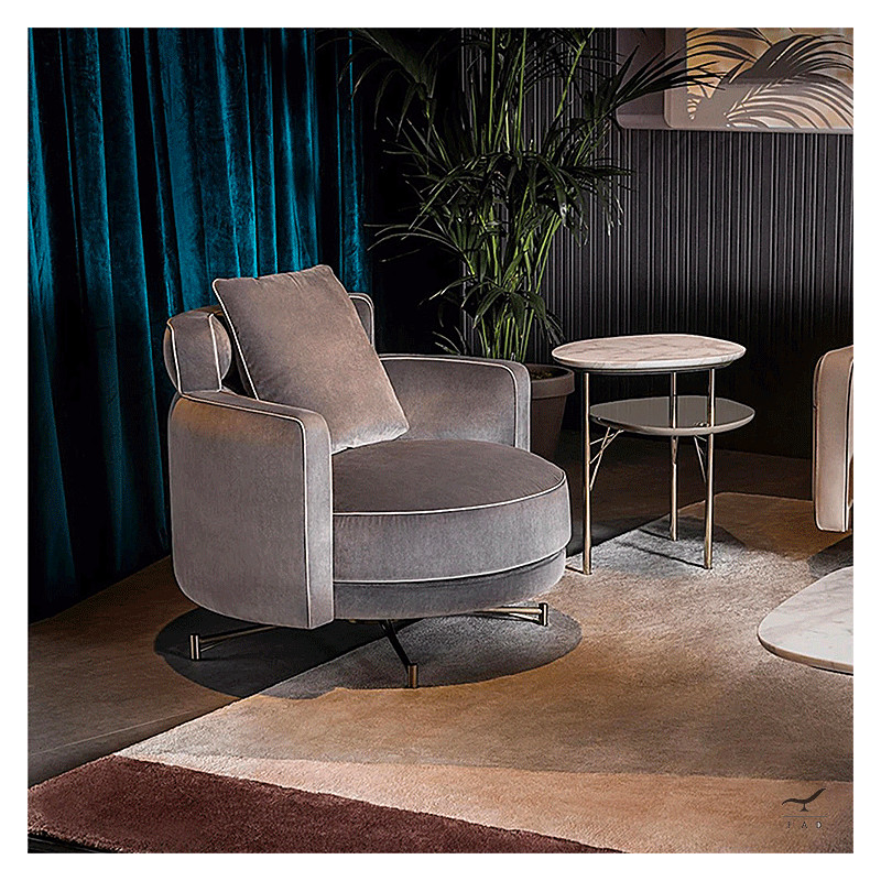 Luxurious Herbert Armchair with Swivel Feature - Modern Elegant Design