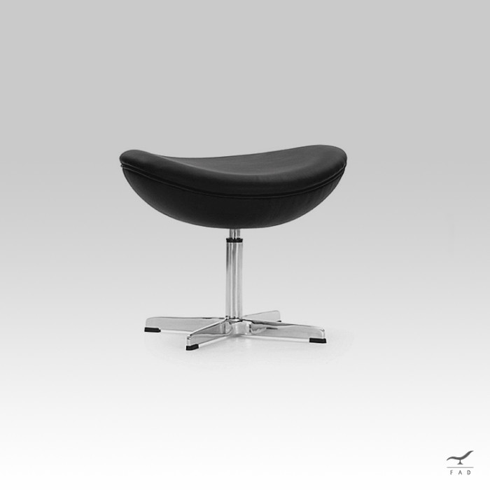 Inspired by Egg chip leather ottoman