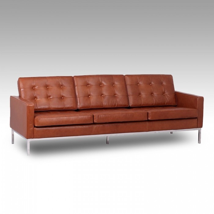 Divano a tre sedute ispirato al modello FK Sofa