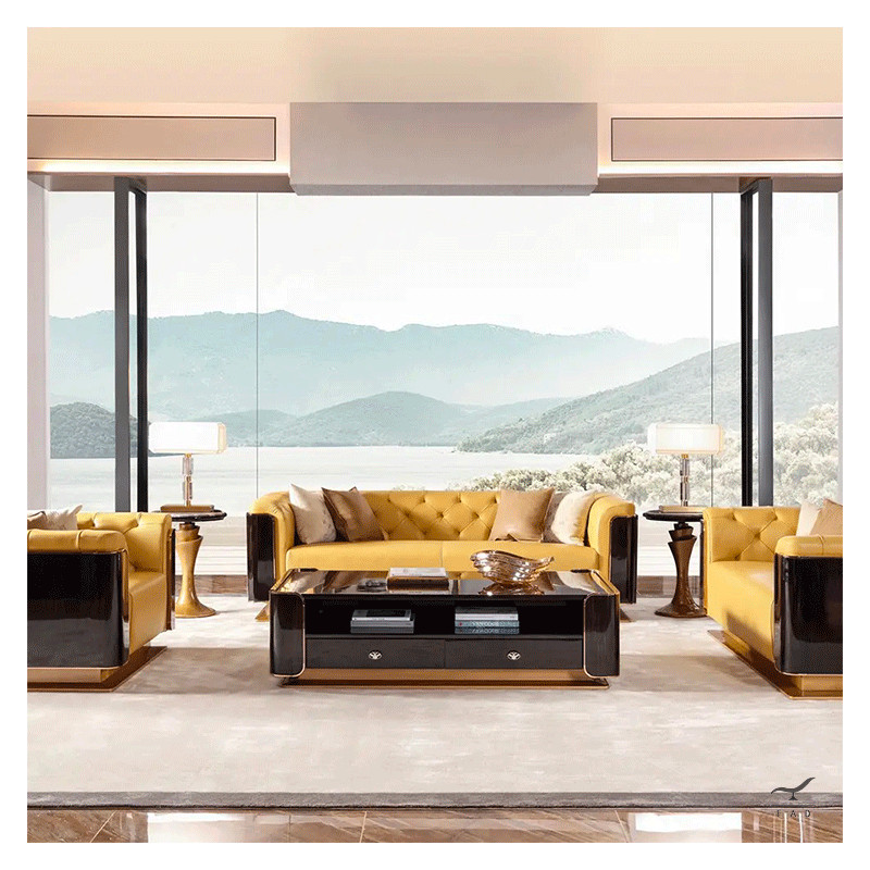 STACY Armchair – Luxury Walnut & Brass Design | FADesign