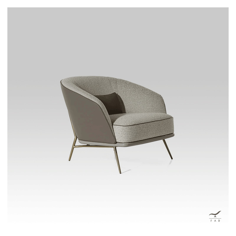 CHARLIE Armchair – Luxury Leather & Fabric Chair | FADesign