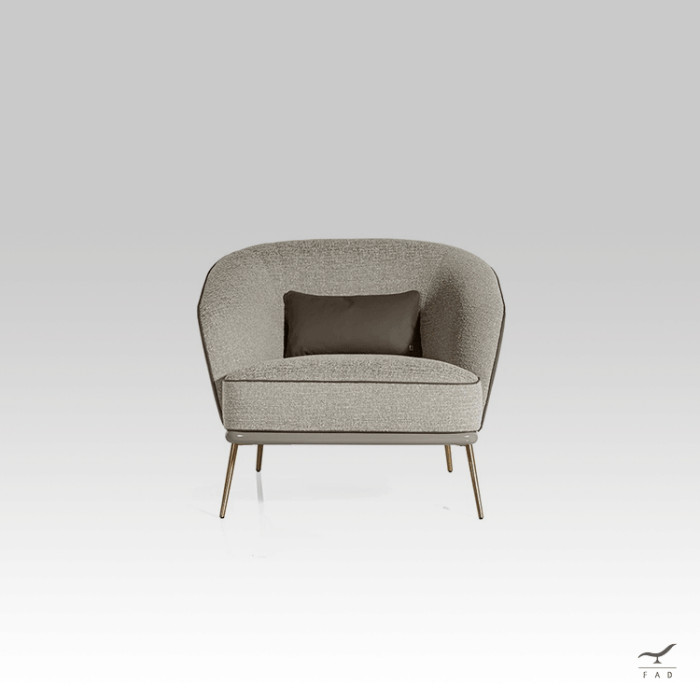 CHARLIE Armchair – Luxury Leather & Fabric Chair | FADesign