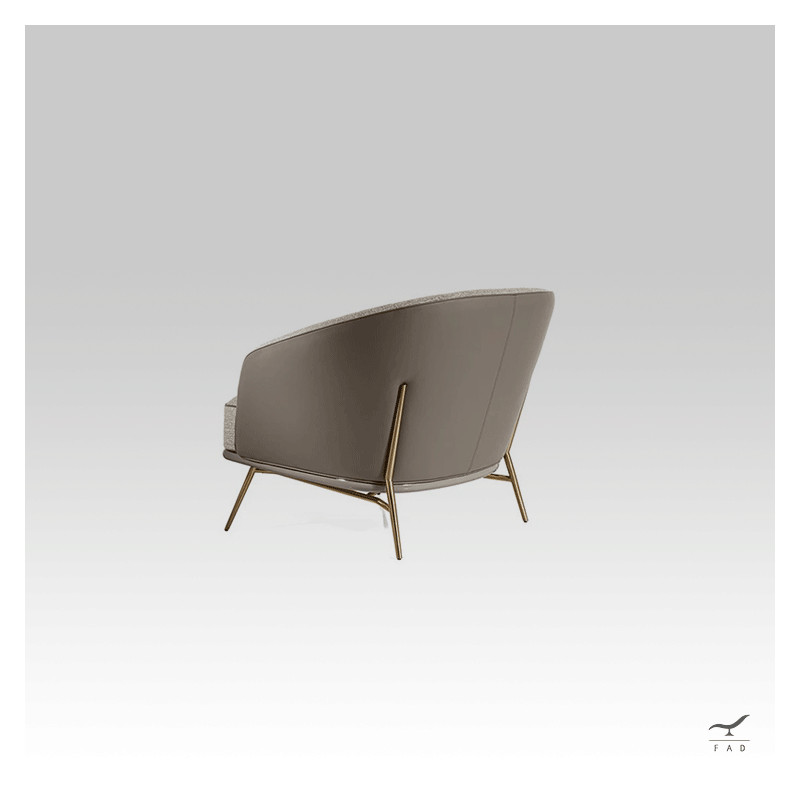 CHARLIE Armchair – Luxury Leather & Fabric Chair | FADesign