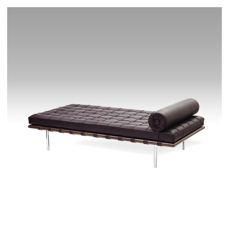 Barcelona Bed Inspired Model - Elegant Steel Frame with Elastic Slats